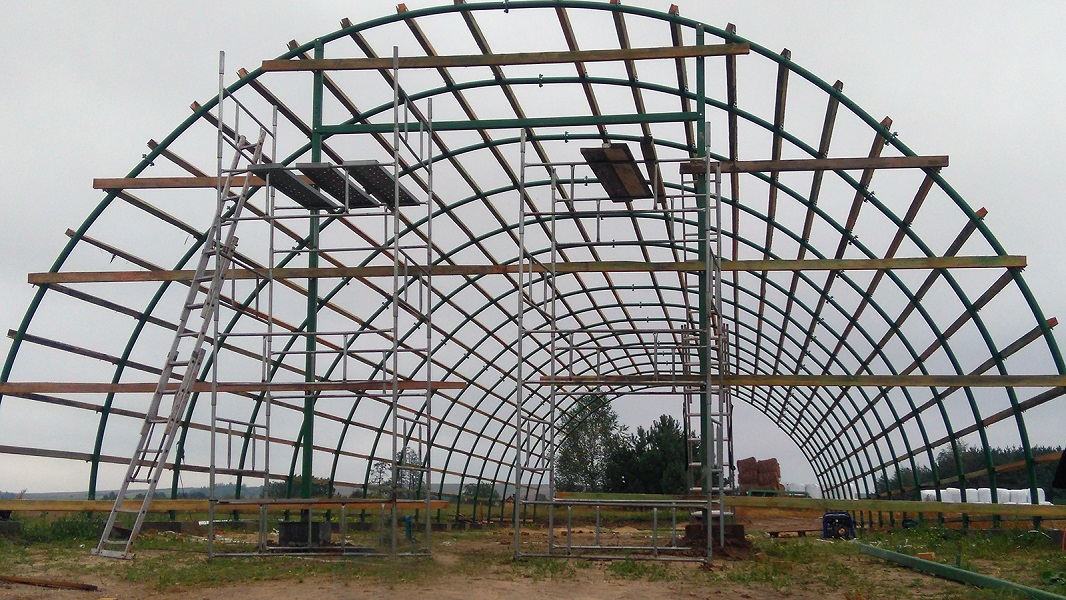  HALA łukowa tunelowa magazynowa hangar 11,8 x 25