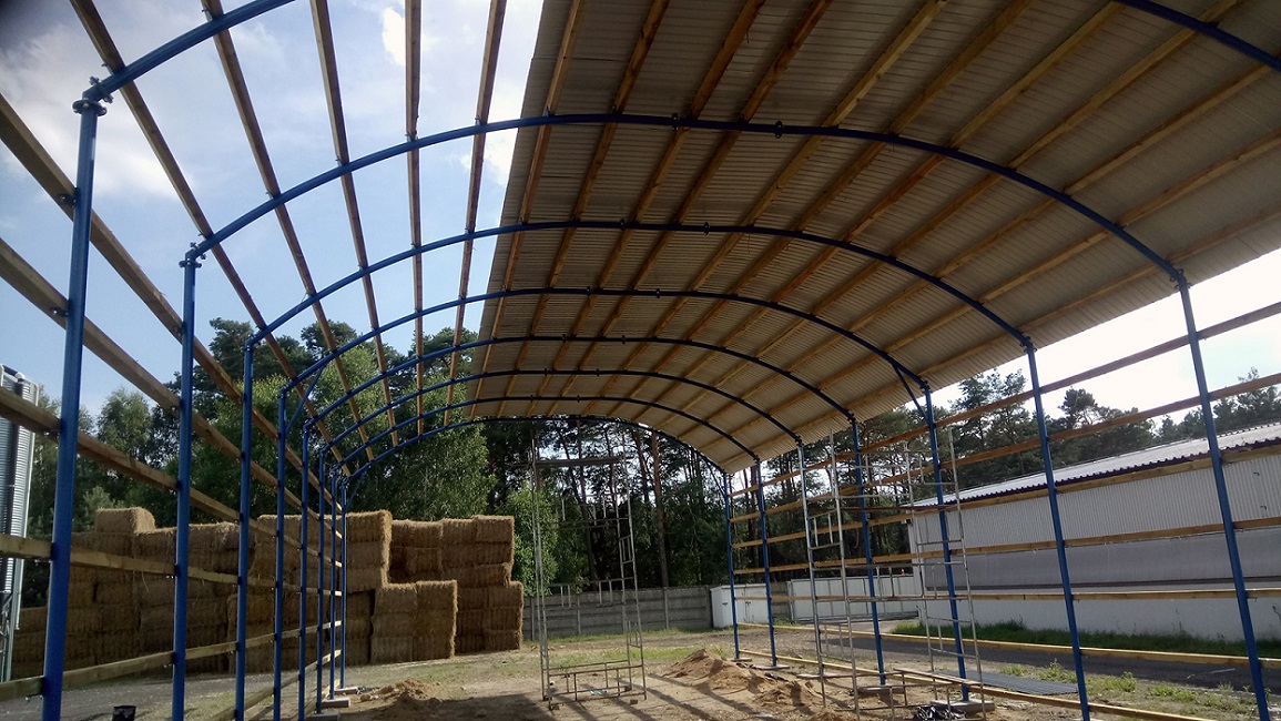  HALA STALOWA ŁUKOWA WIATA ROLNICZA TIR 11,8 X 80