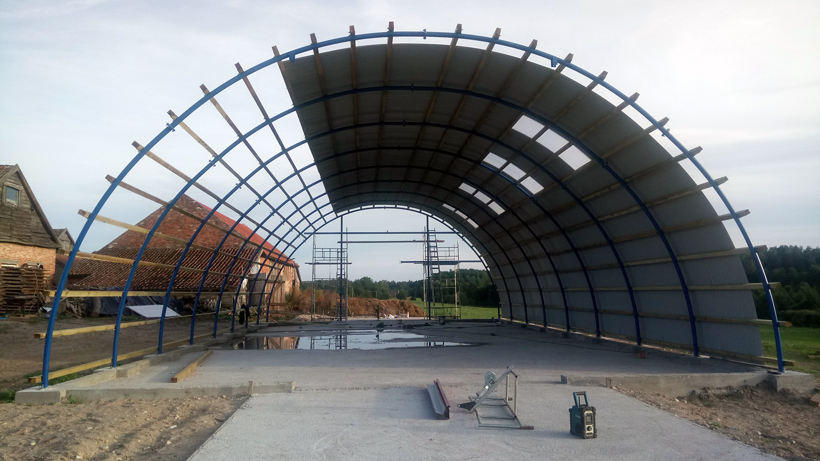  Hala Łukowa Magazynowa Stalowa tunelowa 11,8 x 45
