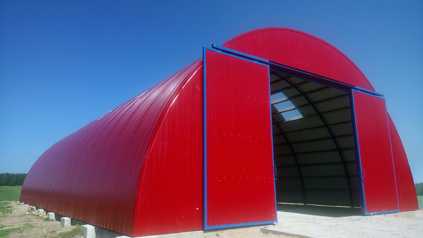  Hala Łukowa Magazynowa Stalowa tunelowa 11,8 x 45