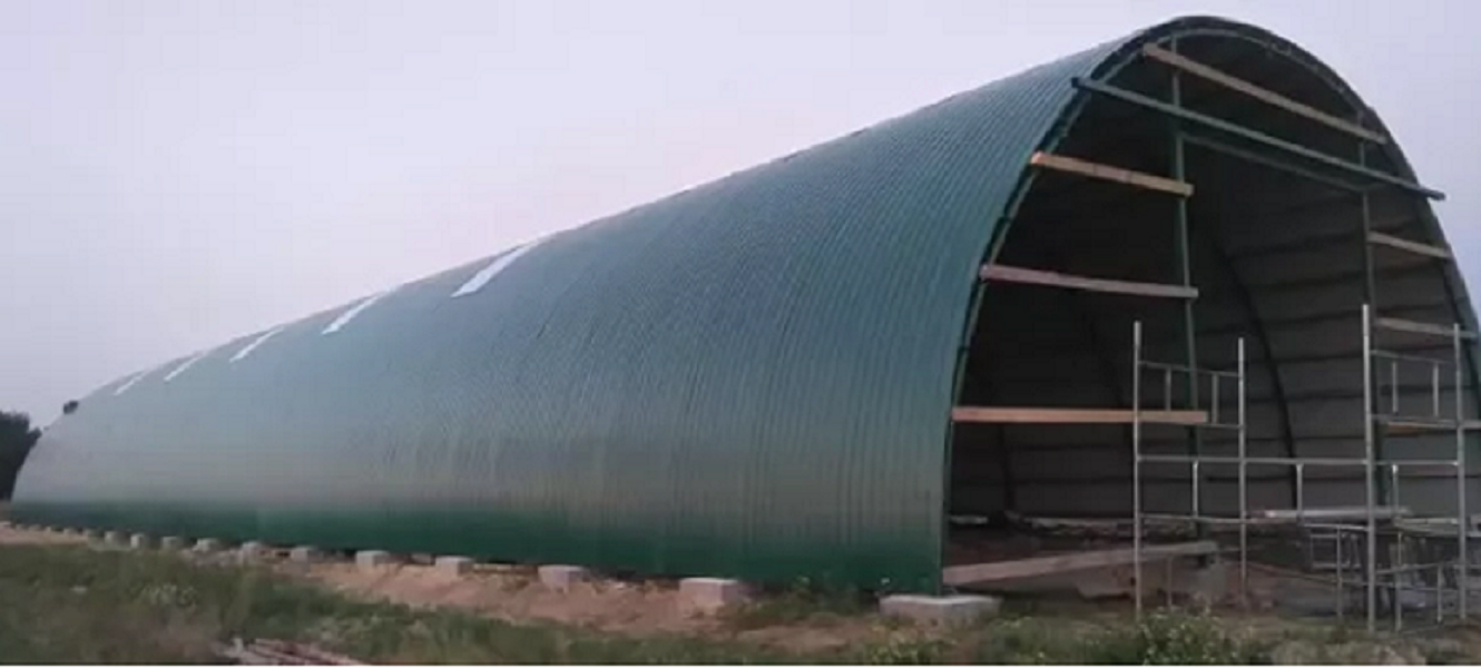  Hala Łukowa Magazynowa Stalowa tunelowa 11,8 x 45
