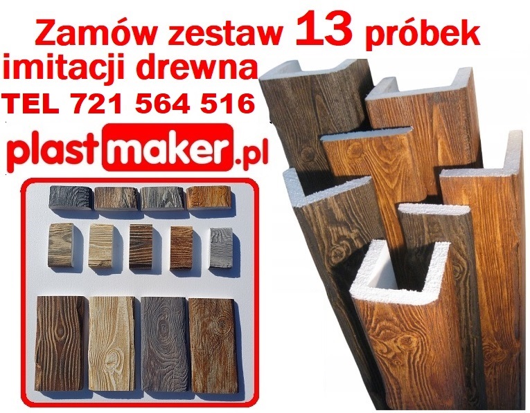 Belki dekoracyjne sufitowe, lamele, maskownice NA WYMIAR drewna faux wood elastyczna deska