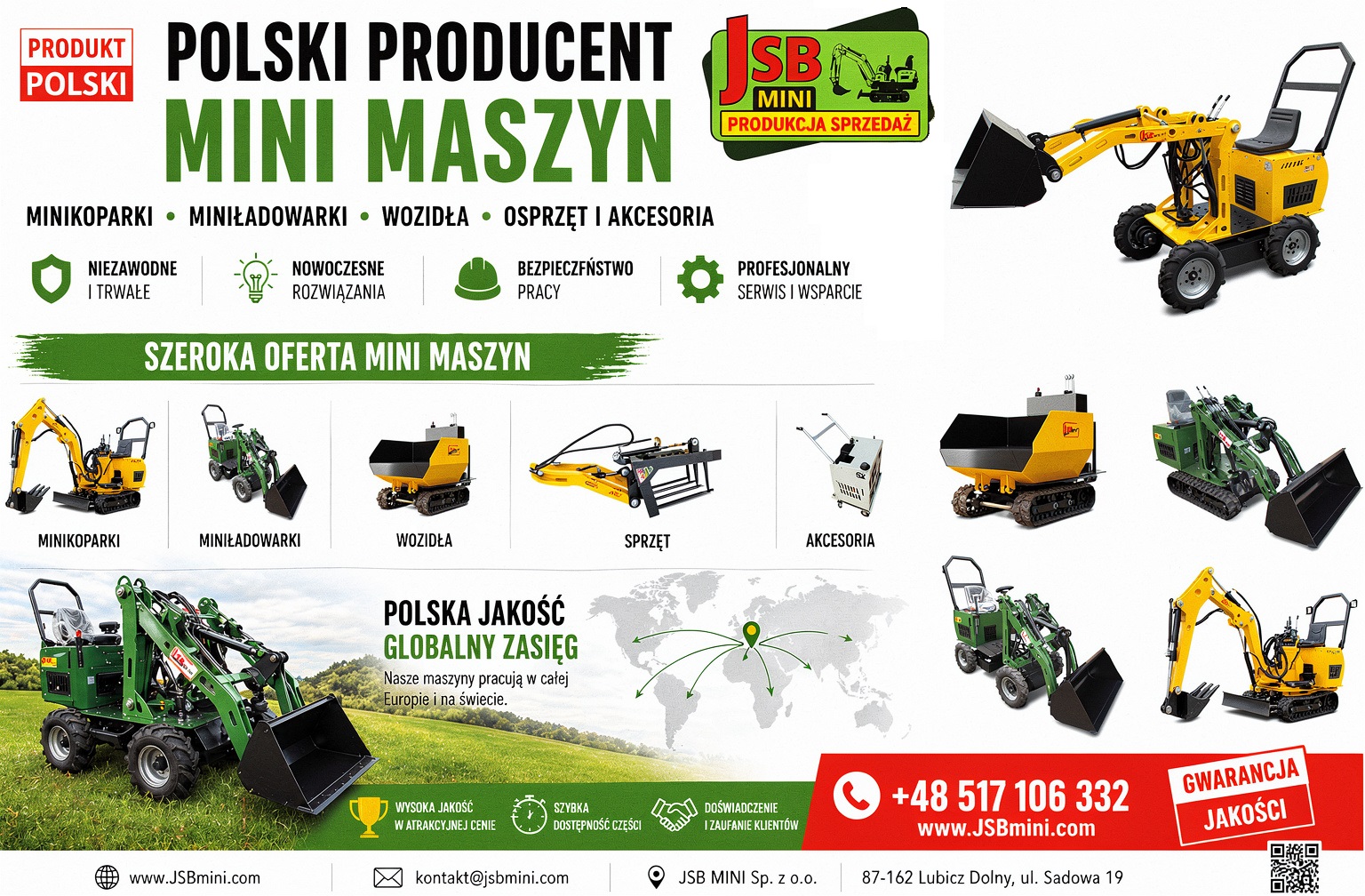 Osprzęt Rolniczy Budowlany + Koparki Ładowarki Wozidła JSB